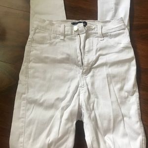 Fashion nova white high rise skinny jeans